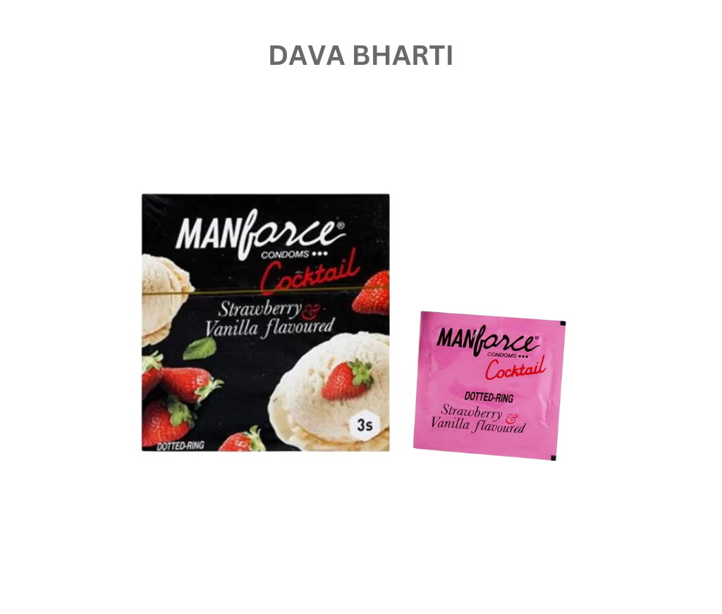 MANFORCE CONDOMS COCKTAIL STRAWBERRY AND VANILLA FLAVOURED