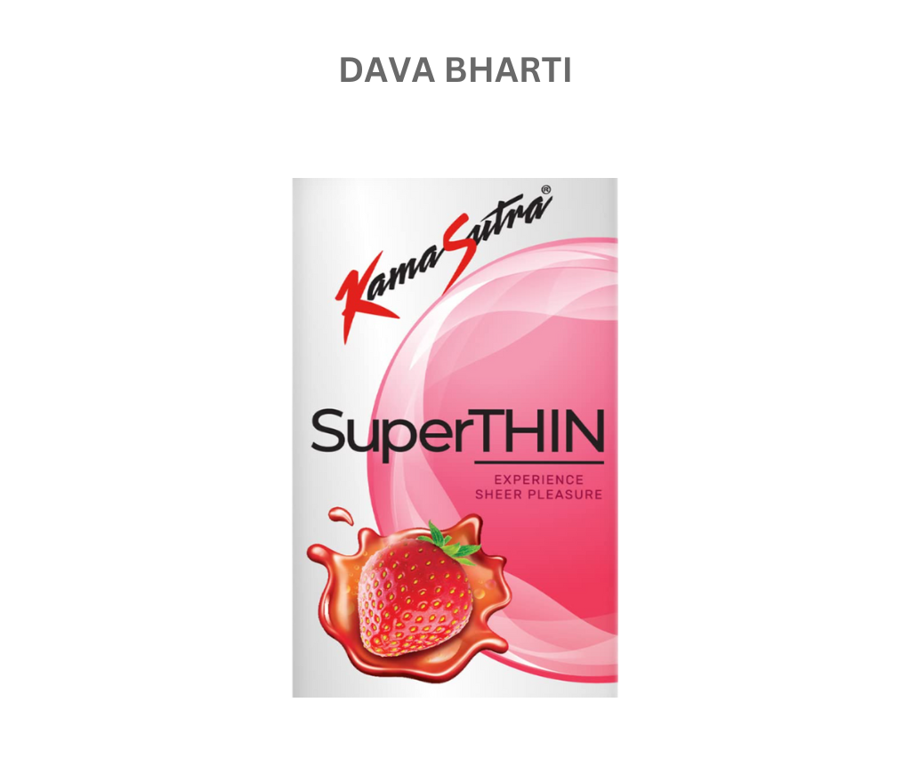 KAMASUTRA SUPAR-THIN STRAWBERRY FLAVOURED