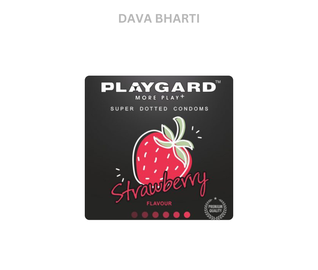 PLAYGARD SUPAR DOTTED STRAWBERRY FLAVOUR CONDOMS