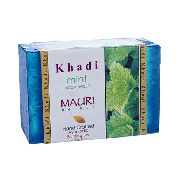 Khadi mauri herbal mint soap pack of 2