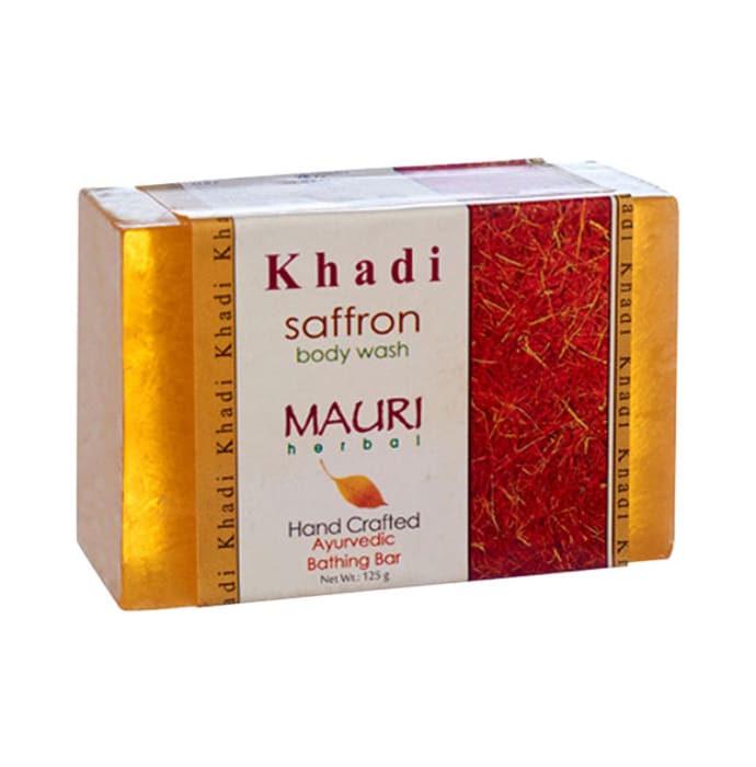 Khadi mauri herbal saffron soap pack of 2