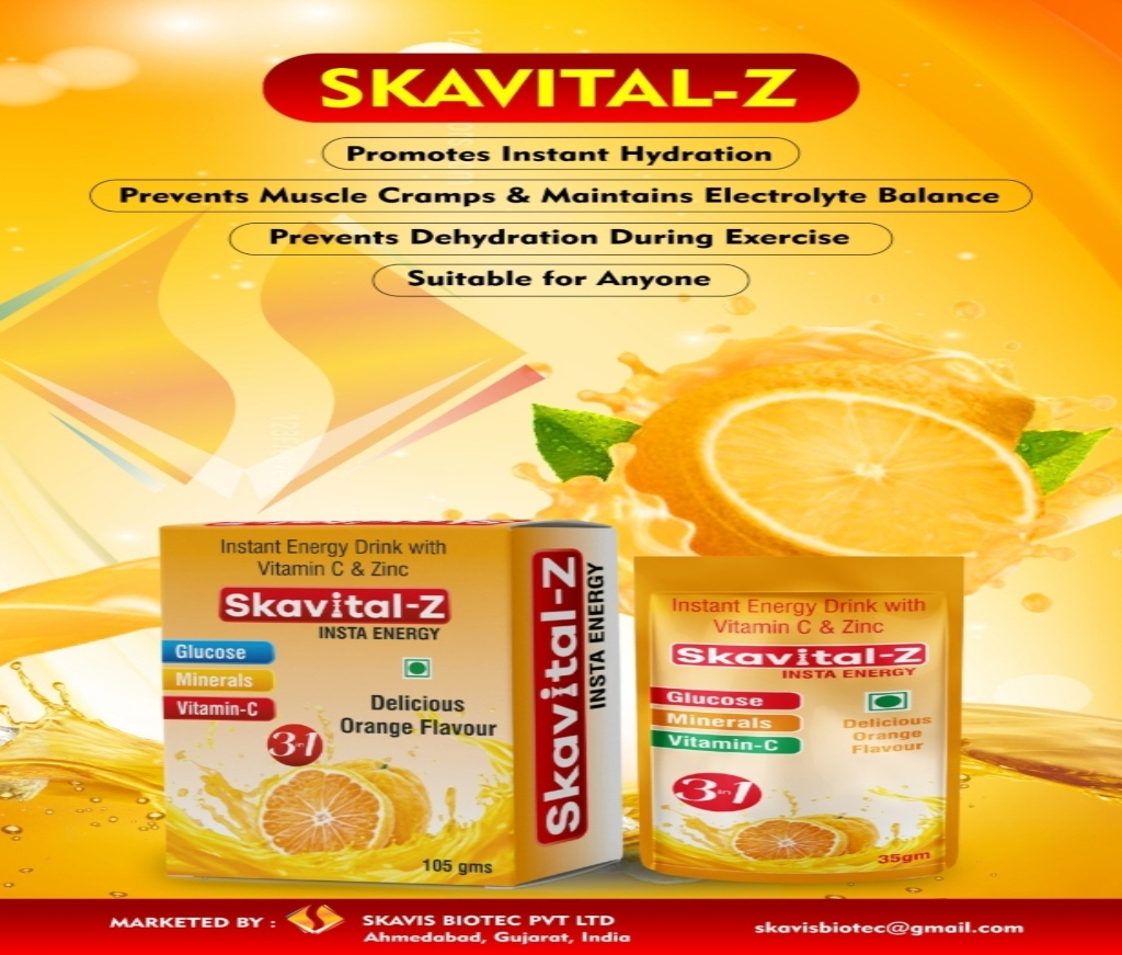 SKAVITAL-Z POWDER INSTANT ENERGY DRINK POWDER