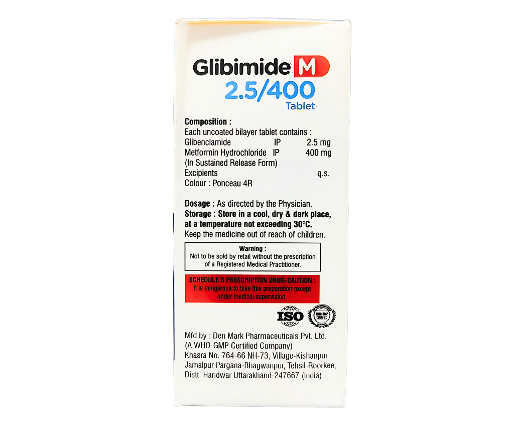 GLIBIMIDE M 2.5 /400