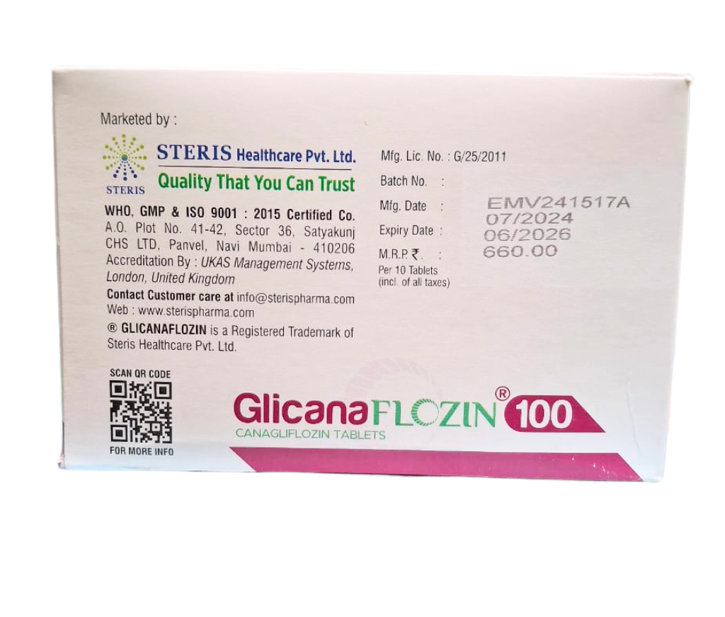 Canagliflozin 100mg Tablet Uses