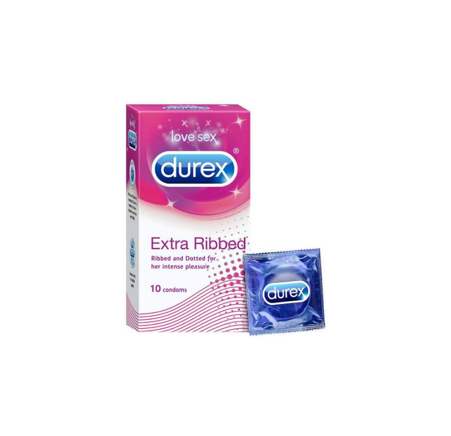 DUREX EXTRA RIBBED CONDOMS 10 N