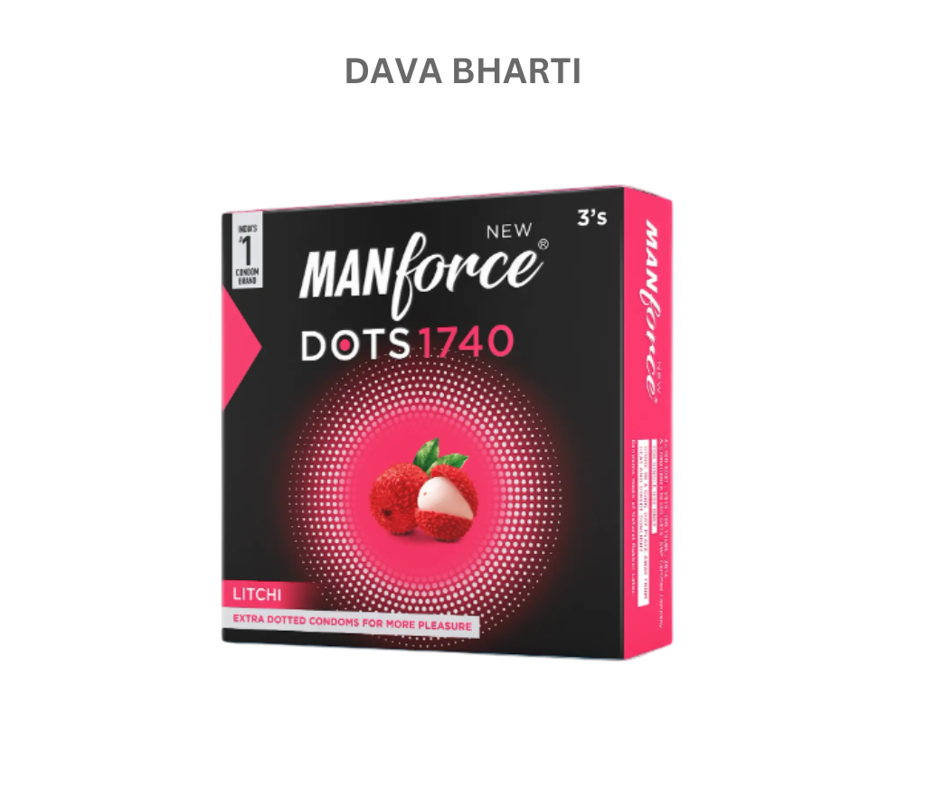 MANFORCE CONDOMS 1740 DOTS LITCHI FLAVOURED