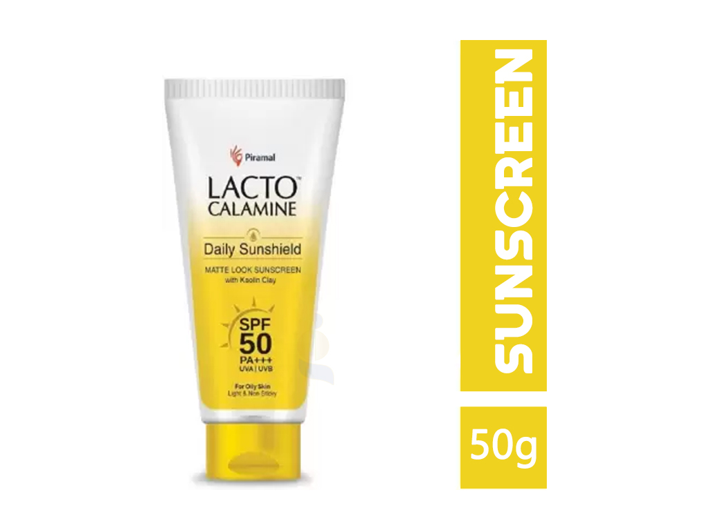 Lacto Calamine Daily Sunshield Matte Look Sunscreen SPF 50 (50gm)