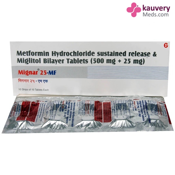 Buy Mignar Mf 25mg Tablet Sr 10 Kauverymeds Com