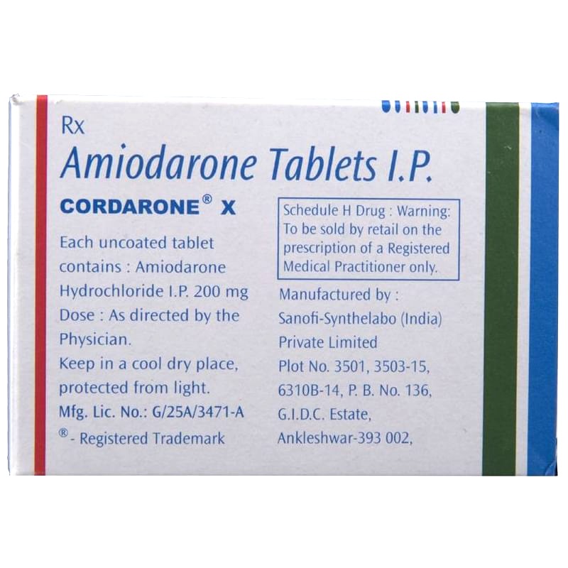 Buy Cordarone X Tablet (15) | kauveryMeds.com