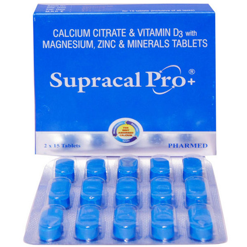 Buy Supracal Pro+ Tablet 15's Online | Check Price & Substitutes