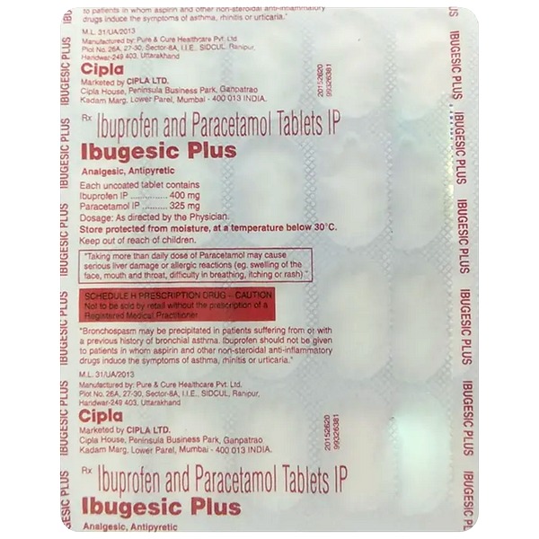 Buy Ibugesic Plus Tablet 20s Online Check Price And Substitutes