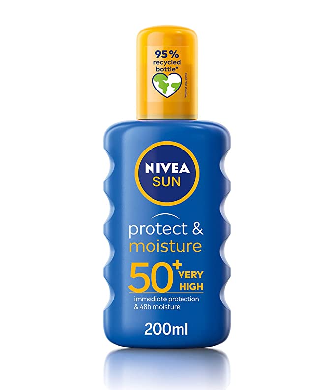 NIVEA SUN PROTECT AND MOISTURE 50SPF 200ml SPRAY | HnG Online Pharmacy