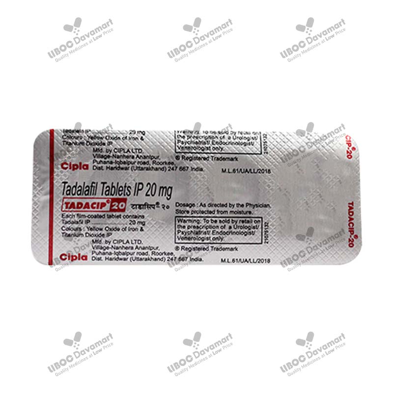 Tadacip 20mg Price